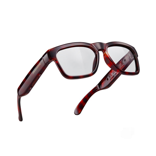 Occhiali OhO Sunshine Elite Smart Audio Bluetooth con lenti fotocromatiche UV400 per sole e cielo nuvoloso