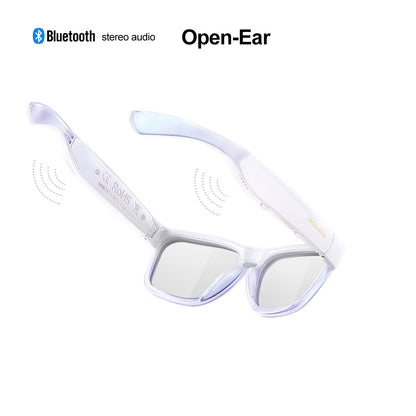 Occhiali audio OhO Sunshine Elite Smart Bluetooth con lenti fotocromatiche UV400 per sole e cielo nuvoloso