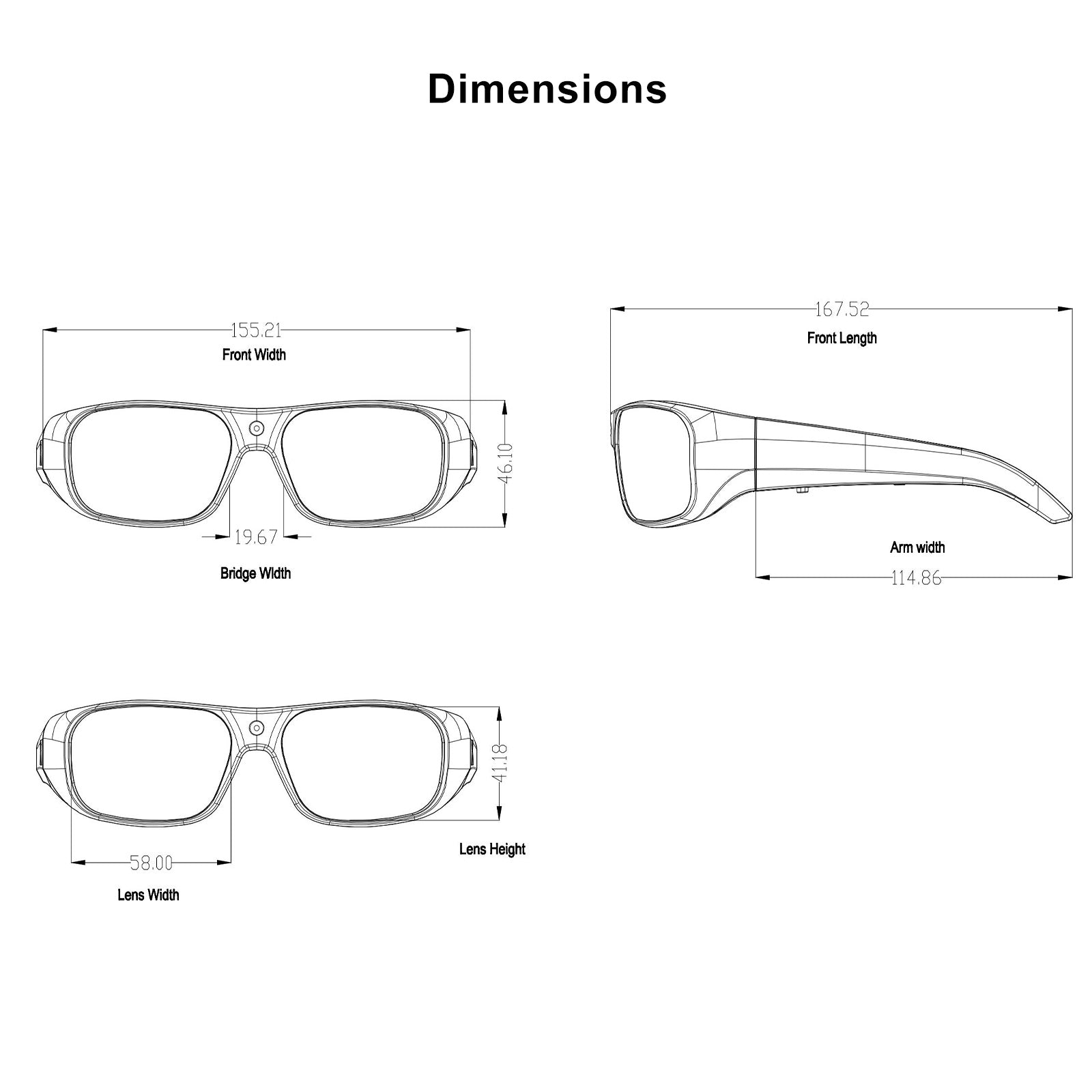 OhO Sunshie Brave 4K Camera Sunglasses Ultra HD Video Recording with Photochromic Lens
