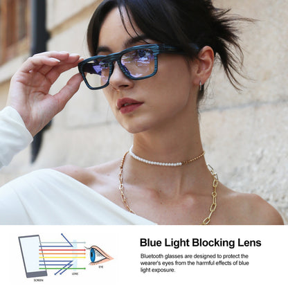 Occhiali audio OhO Sunshine Elite Smart Bluetooth con blocco della luce blu e lenti fotocromatiche per interni ed esterni