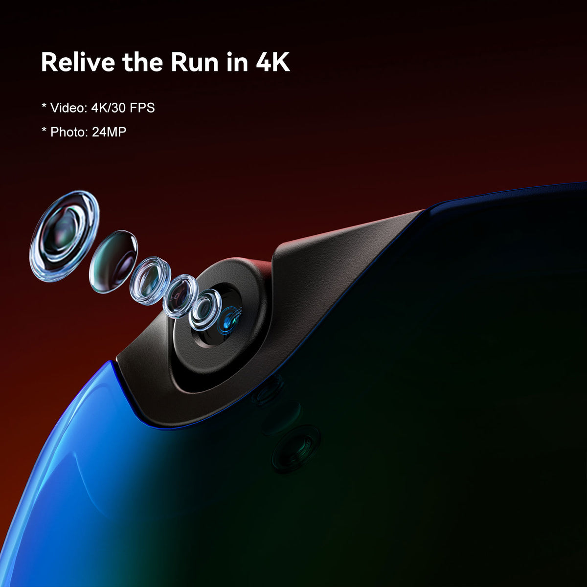 OhO Sunshine 4K camera slimme skibril met WiFi, 24M foto, anticondens - Skyshot
