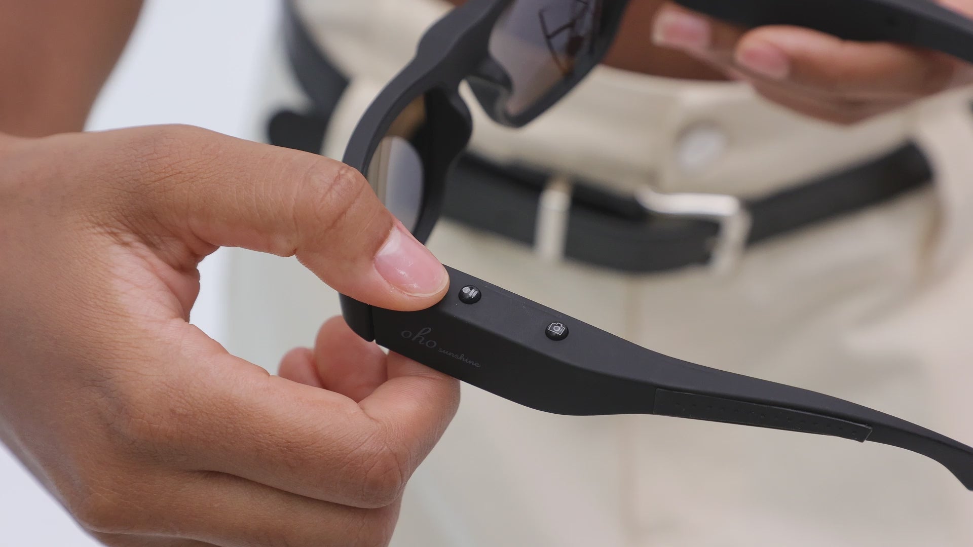 OhO Sunshine Touch Camera Sunglasses 32 GB Full HD 1080P Video Recording  with Blue Polarized Lens
